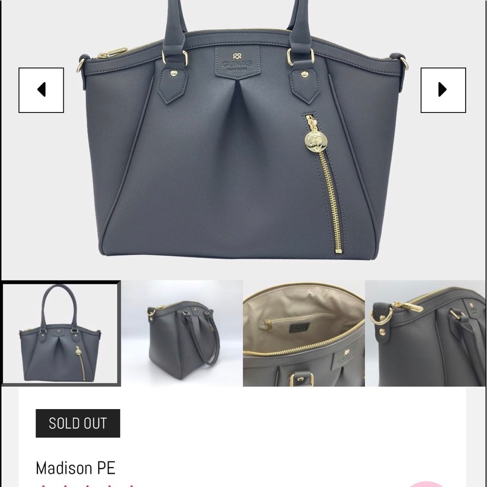 Gunas New York Madison PE Vegan leather purse.